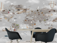 Фотошпалери Сіра карта - 1