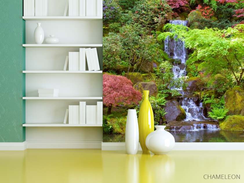 Фотошпалери Водоспад, озерце - 3