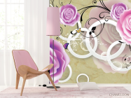 Фотошпалери 3д троянди - 4