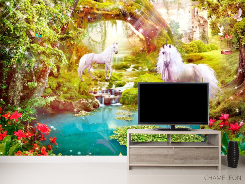 Фотообои Лошади, арка, вода - 2