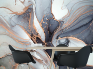 Фотошпалери Сірий fluid art - 1