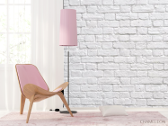 Фотошпалери Біла цегляна стіна - 4