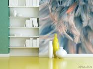 Фотошпалери бірюзові пір'я - 3