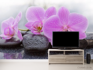 Фотообои камни и орхидеи - 2