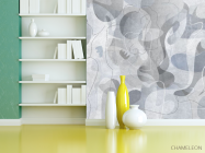 Фотошпалери Геометричні силуети синя - 3