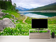 Фотообои Берег, цветы - 2