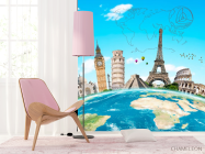 Фотошпалери Подорож для кабінет англійської - 4