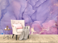 Фотообои Fluid art фиолетовый - 4