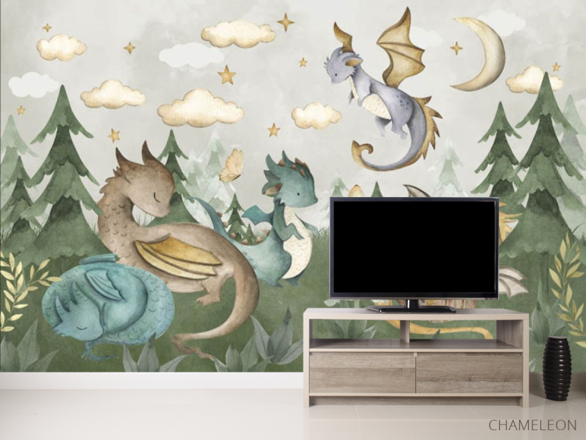 Фотообои Динозаврики в лесу - 2