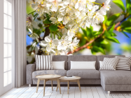 Фотообои пчела на цветочках - 3