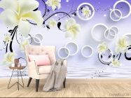 3д фотообои 3д Круги - 4