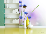 Фотошпалери Степові блакитні квіти - 3