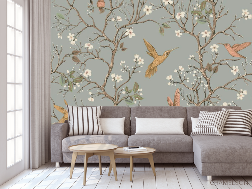 Фотообои птицы и ветви - 3