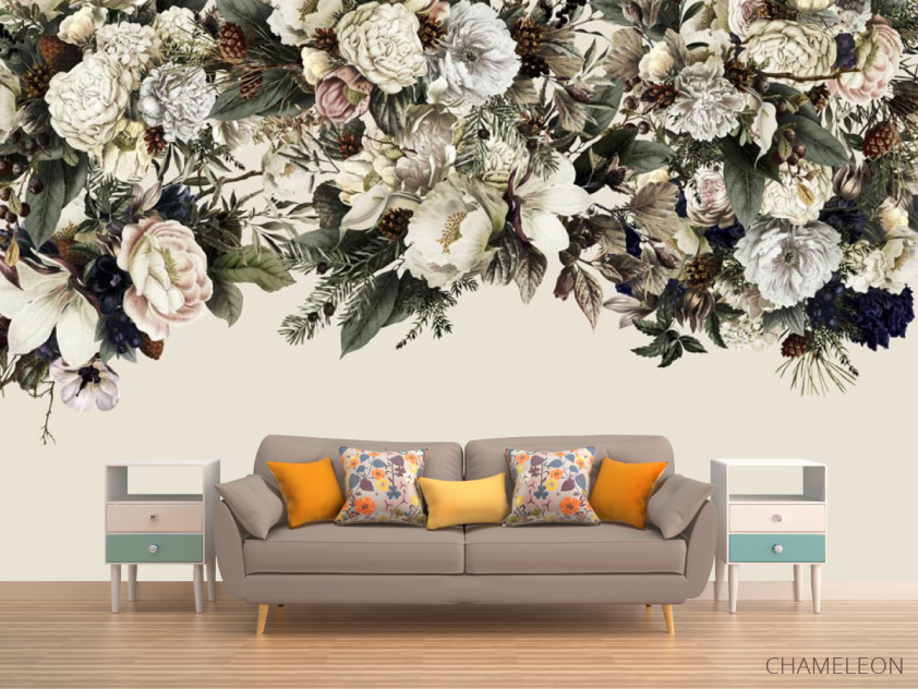 Фотообои Винтажные цветы - 1