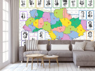 Фотообои карта Украины - 3