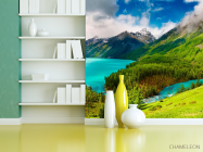 Фотошпалери Хмари йдуть у гори - 3