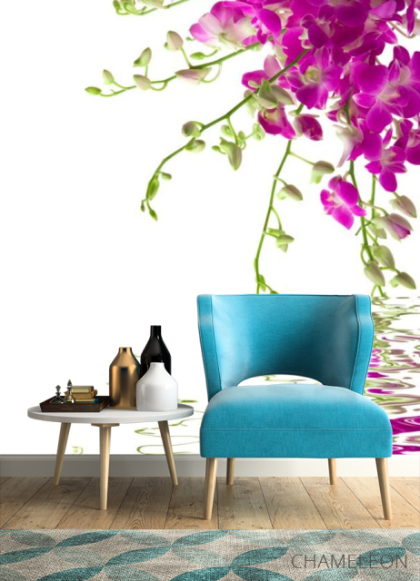 Фотообои Малиновые цветочки - 4