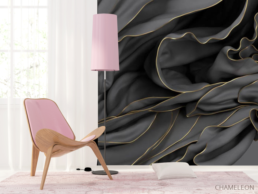 Фотошпалери Чорна Абстракція 3д - 4