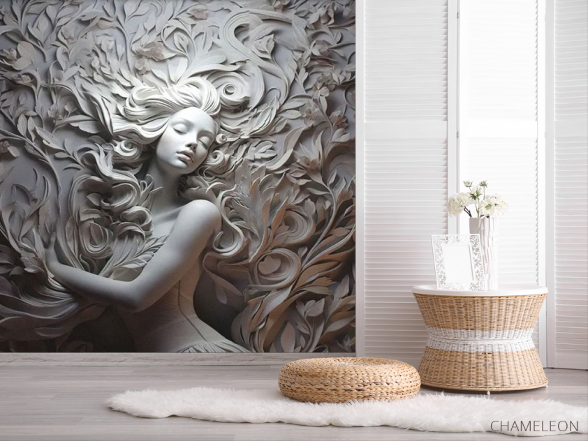 Фотошпалери Барелеф дівчина - 2