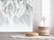 Фотошпалери світлі листя на стіну - 2