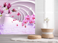 Фотошпалери Тунель і орхідеї 3d - 2