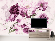 Фотообои Акварельные фиолетовые цветы - 2