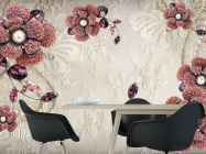 Фотошпалери Брошки на мереживі - 1