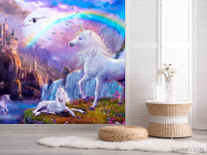 Фотошпалери Казкові єдинороги і веселка - 2