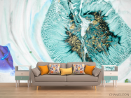 Фотообои Капля бирюзы - 1