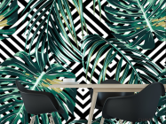 Фотошпалери ромби і листя - 1