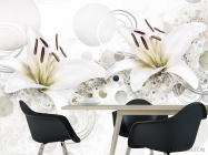 Фотошпалери 3Д квіти - 1