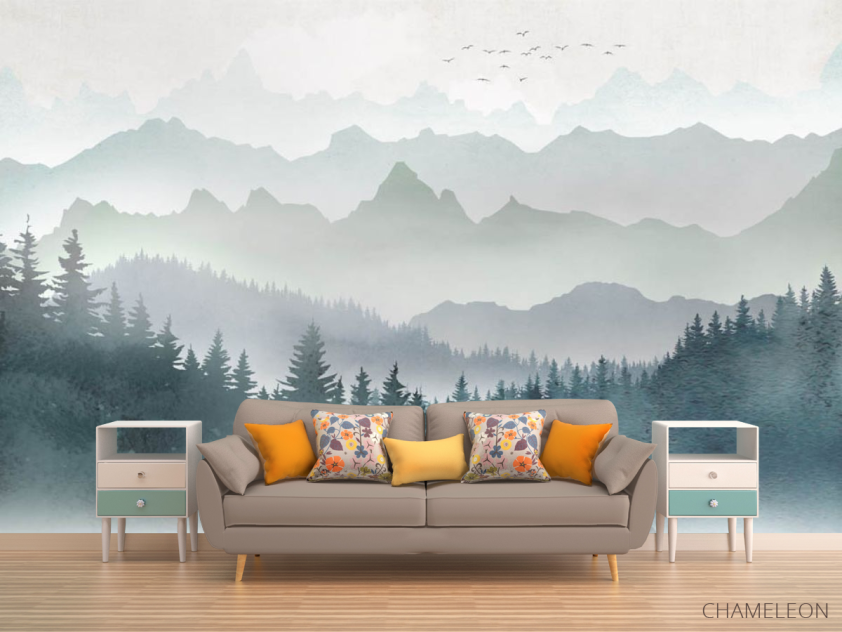 Фотообои Горы и лес - 1