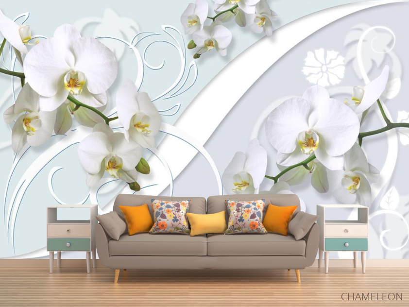 Фотообои Орхидеи 3д - 1
