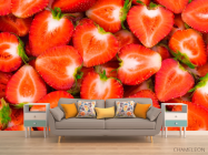 Фотообои Клубника в разрезе - 1