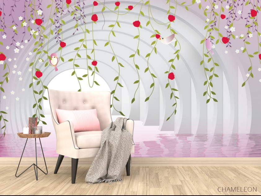 Фотообои Арка с цветами - 4