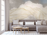 Фотообои Небо и абстракция в стиле line art - 3