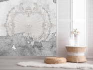 Фотошпалери потріскалися стіни з ліпленням - 2