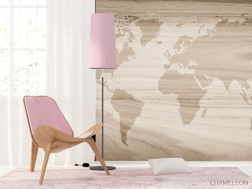 Фотошпалери Карта світу на тлі дерева - 4