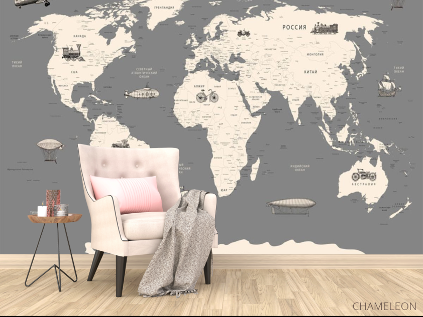 Фотообои Карта в детскую - 4