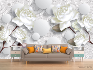 Фотообои 3D розы - 1