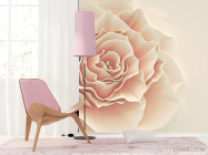 Фотошпалери Бежева об'ємна троянда - 4