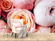 Фотообои Цветы и роса - 4