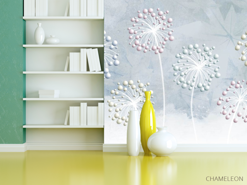 Фотошпалери 3д кульбаби - 3