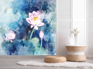 Фотошпалери Акварельний лотос - 2