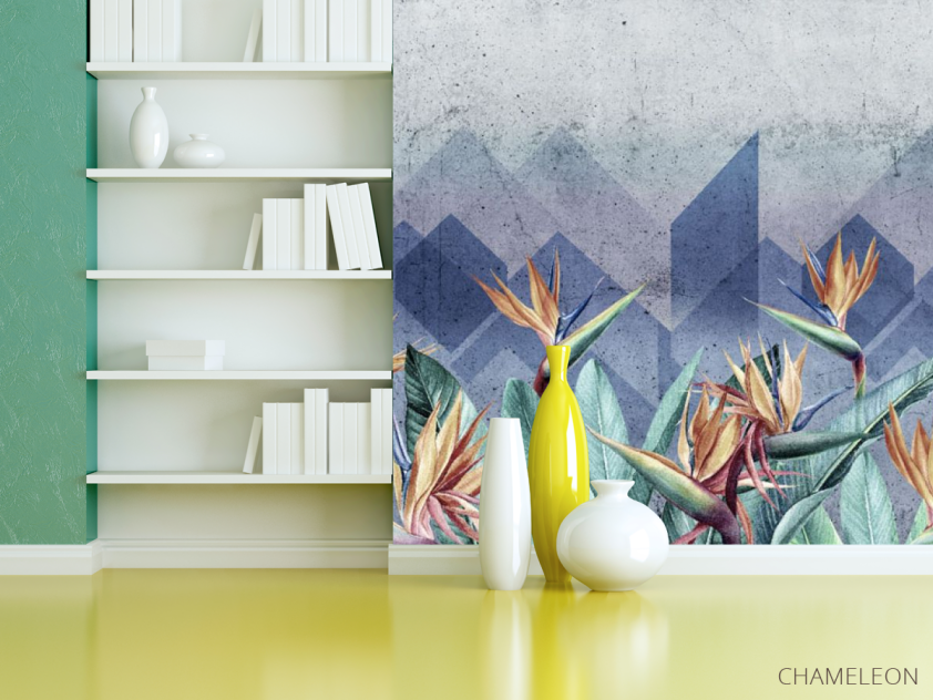 Фотошпалери Стреліція дизайнерська - 3