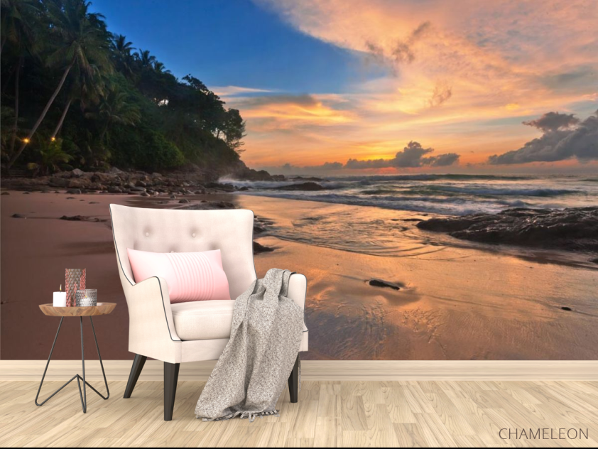 Фотообои закат на берегу моря - 4