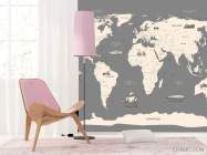 Шпалери в дитячу Карта - 4