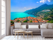 Фотообои Дома, горы, вода - 3
