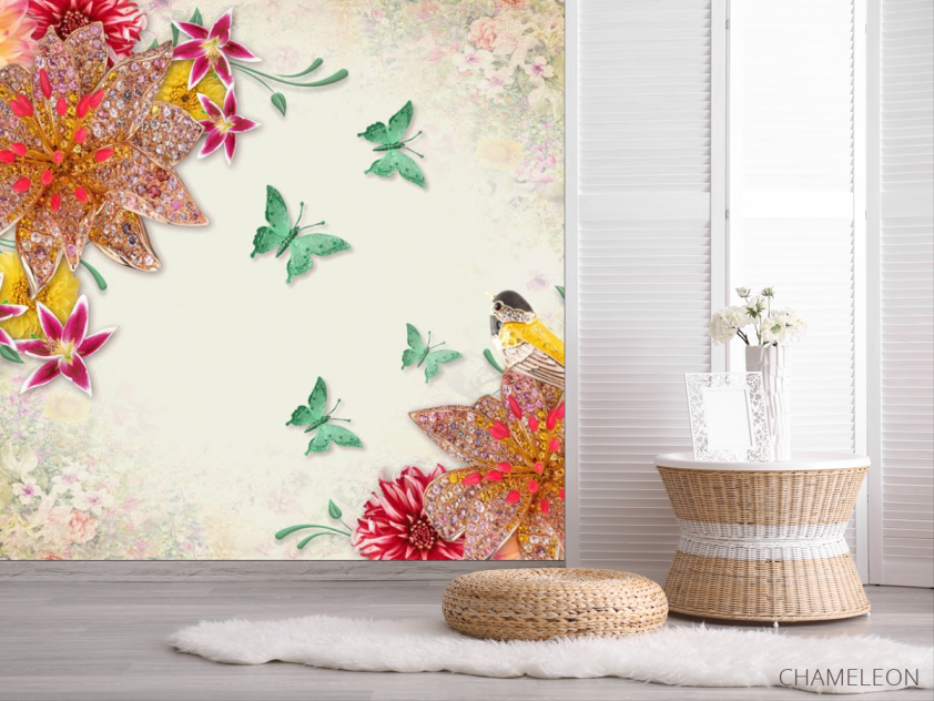 Фотошпалери Жоржини і брошки - 2