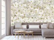 Фотообои белые цветы - 3